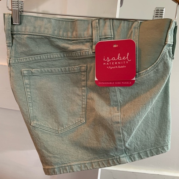 NWT Maternity MIDI Denim Shorts Size 6/28 - Picture 1 of 6